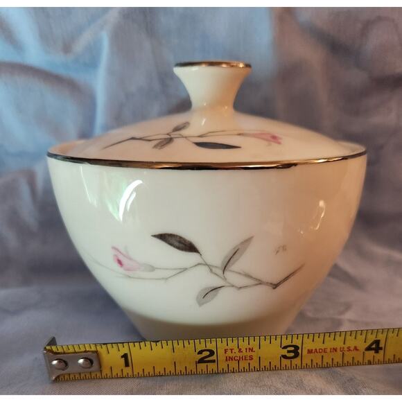 Cherry Blossom Fine China 1057 Sugar Bowl Creamer Pitcher MCM 1950s-L - Picture 5 of 9